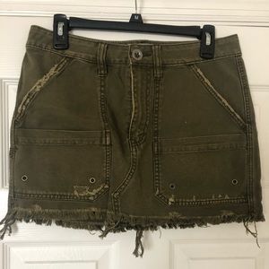 Free people army skirt